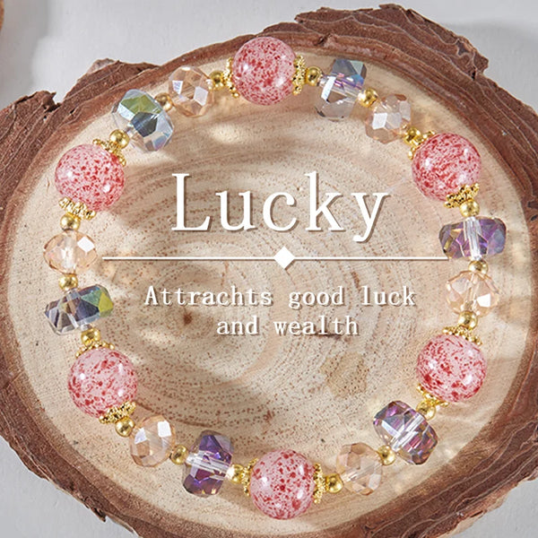 Elegant Strawberry Crystal Bracelet