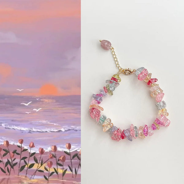 Colorful Crystal Charm Bracelet