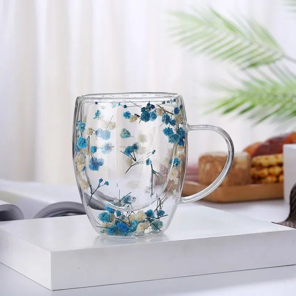 Elegant Double Layer Glass Mug