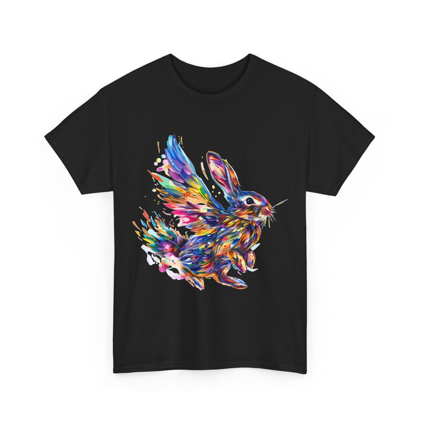 Flying Rabbit T-Shirt Random Leap Sky High Adventure Tee