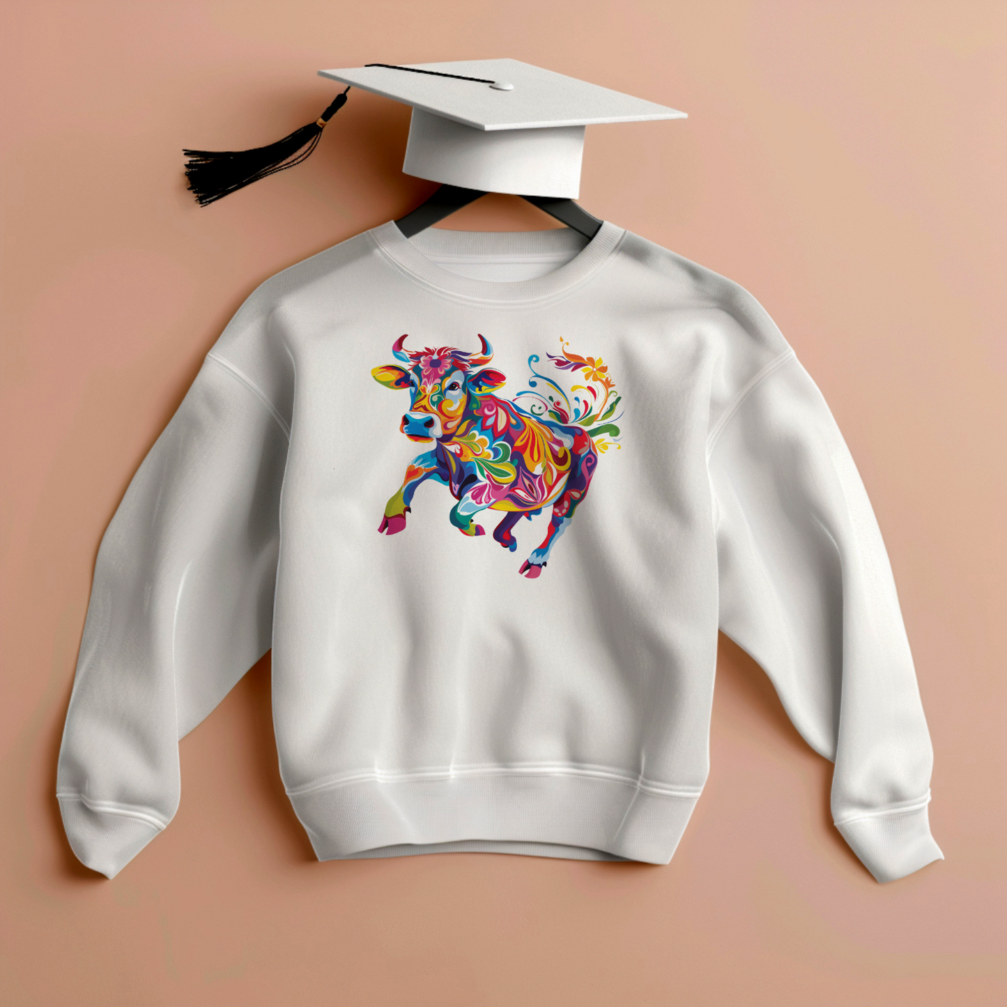 Flying Cow Sweatshirt Random Sky High Adventures Pullover