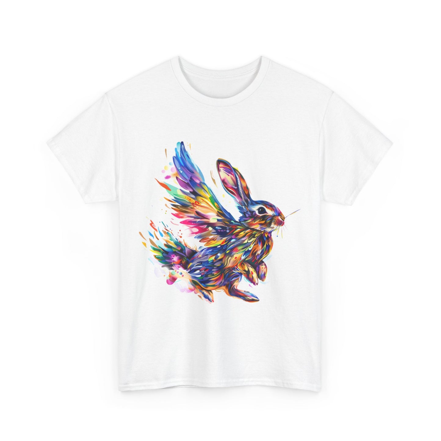 Flying Rabbit T-Shirt Random Leap Sky High Adventure Tee