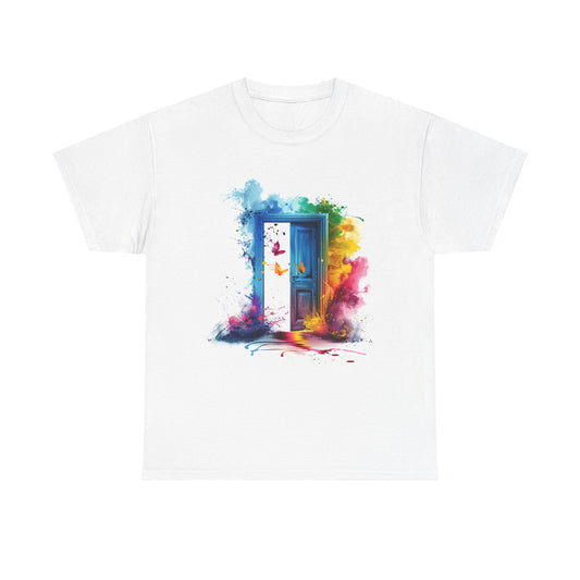 Flying Door T-Shirt Random Portal To Adventure Graphic Tee