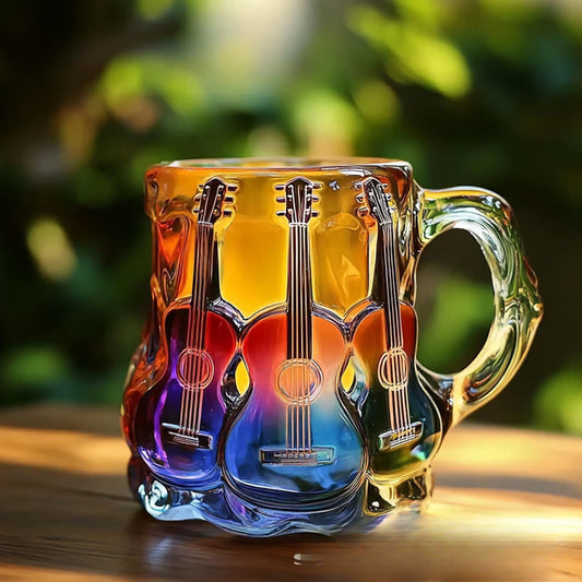 Colorful Resin Guitar Mug