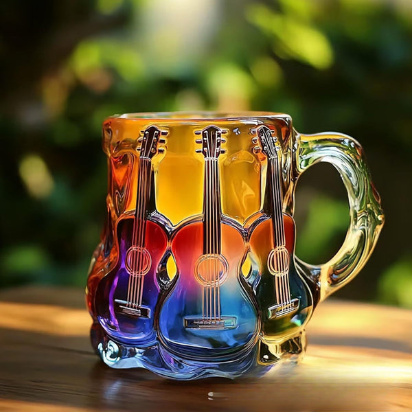 Colorful Resin Guitar Mug