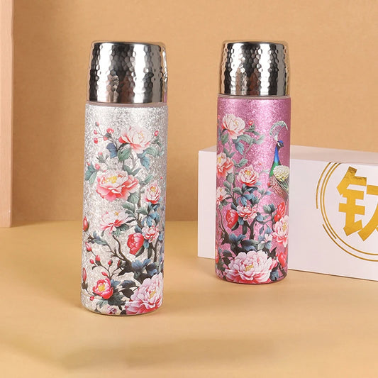 Elegant Titanium Tea Thermos