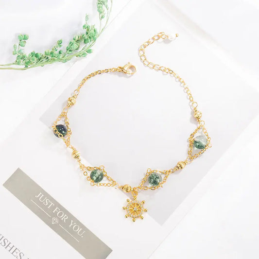 Elegant Green Gem Bracelet