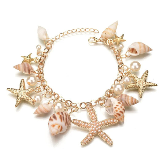 Starfish Charm Beach Bracelet