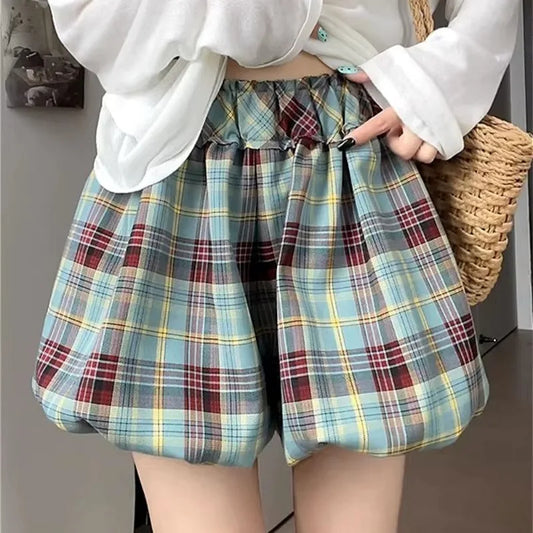 Chic Plaid Summer Shorts