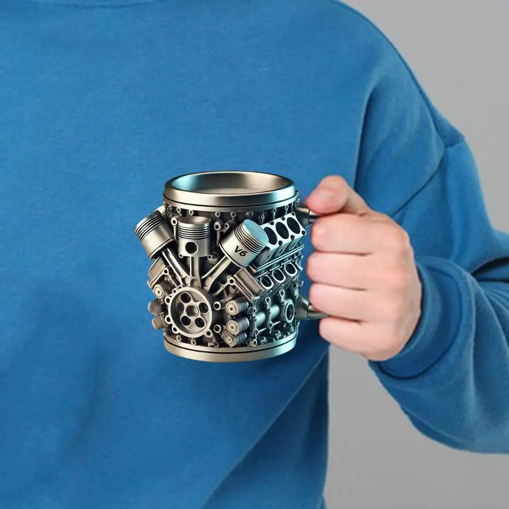 Car Lover's Mechanical Steam Engine Coffee Mug