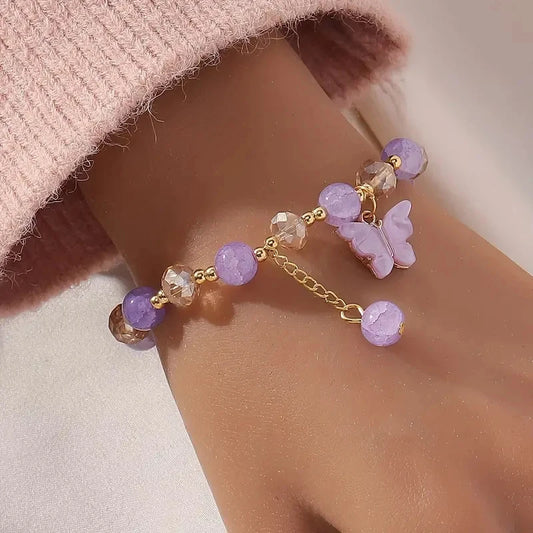 Elegant Butterfly Charm Bracelet