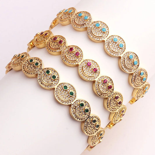 Sparkling Smiley Bracelet