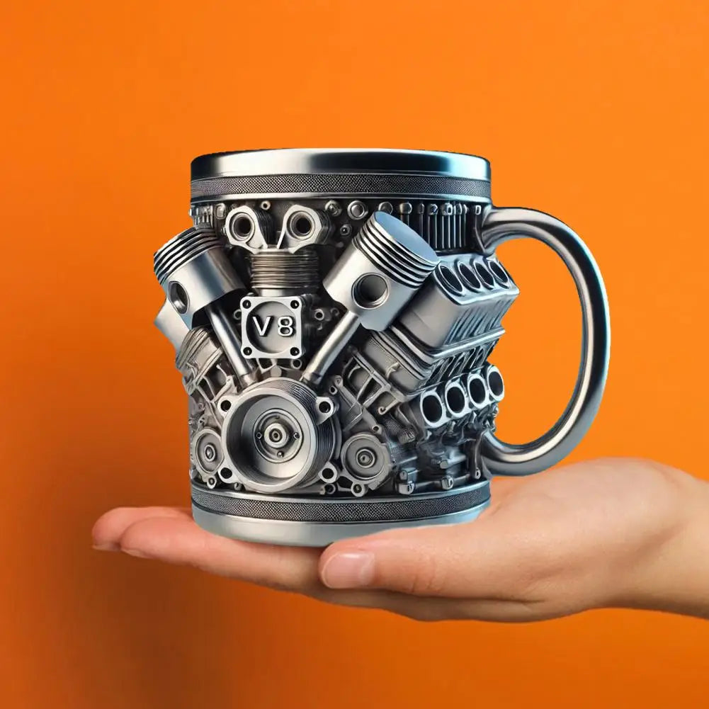 Car Lover's Mechanical Steam Engine Coffee Mug