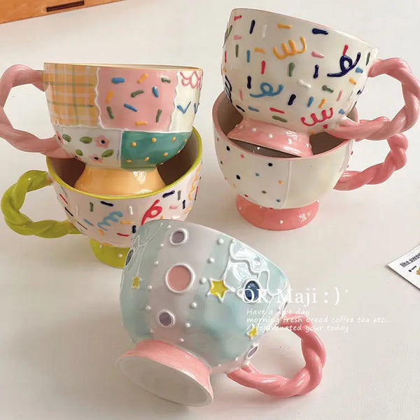 Charming Ceramic Breakfast Mug
