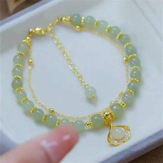 Elegant Jasper Scallop Bracelet