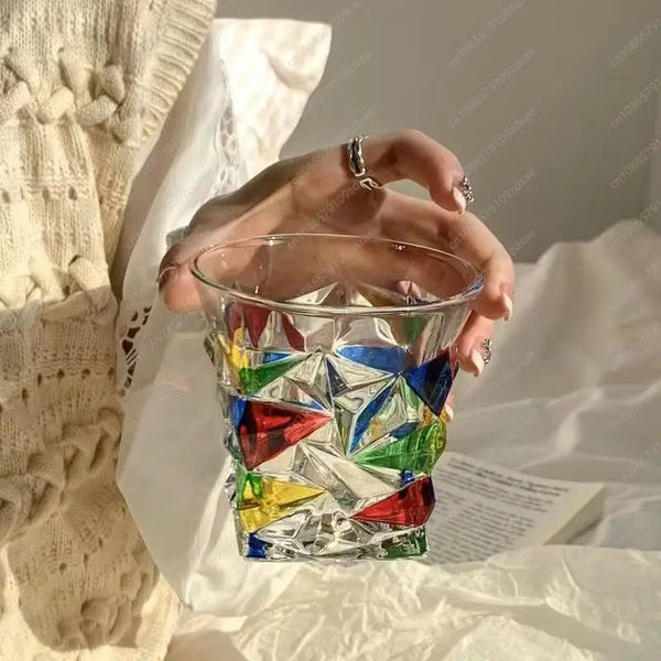 Chic Retro Glass Coffee Cup