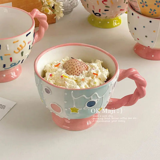 Charming Ceramic Breakfast Mug