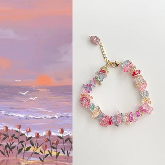 Colorful Crystal Charm Bracelet