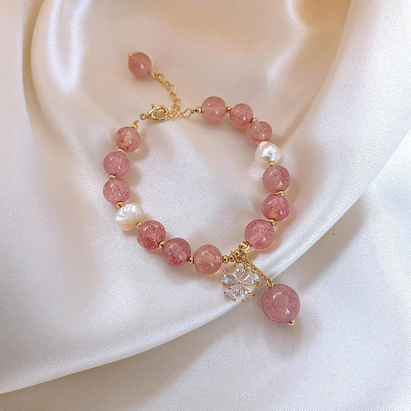 Elegant Pearl & Crystal Bracelet
