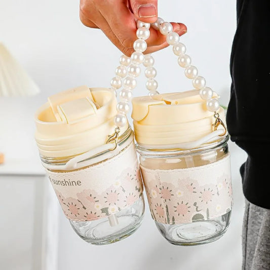 Elegant Pearl Chain Drinkware